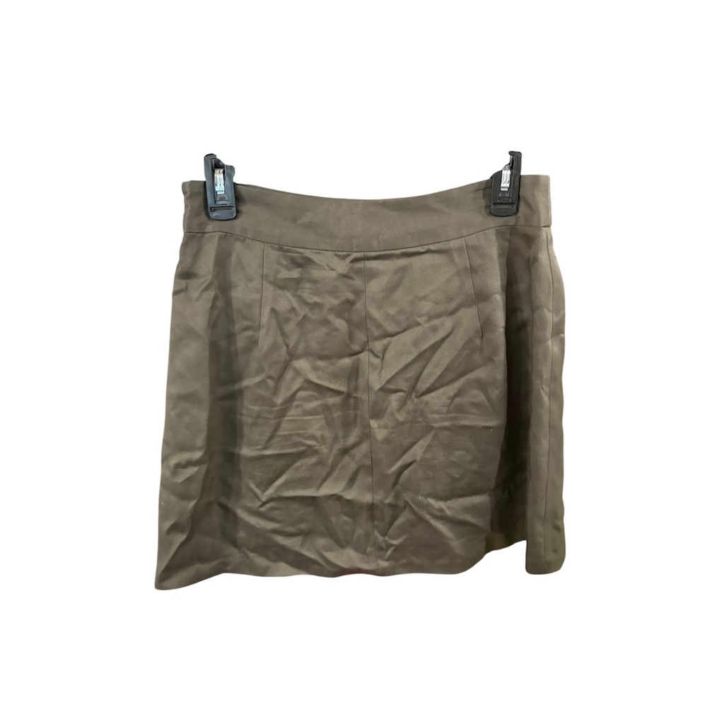 1.STATE Womens Olive Green Cargo Mini Skirt Twill Utility Flap Pockets Size S - Picture 2 of 3